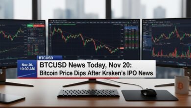 BTCUSD News Today, Nov 20 Bitcoin Price Dips After Kraken’s IPO News