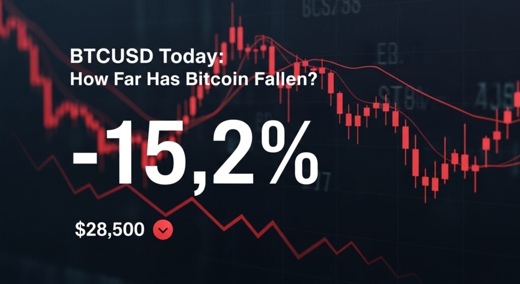 BTCUSD Today: How Far Has Bitcoin Fallen?