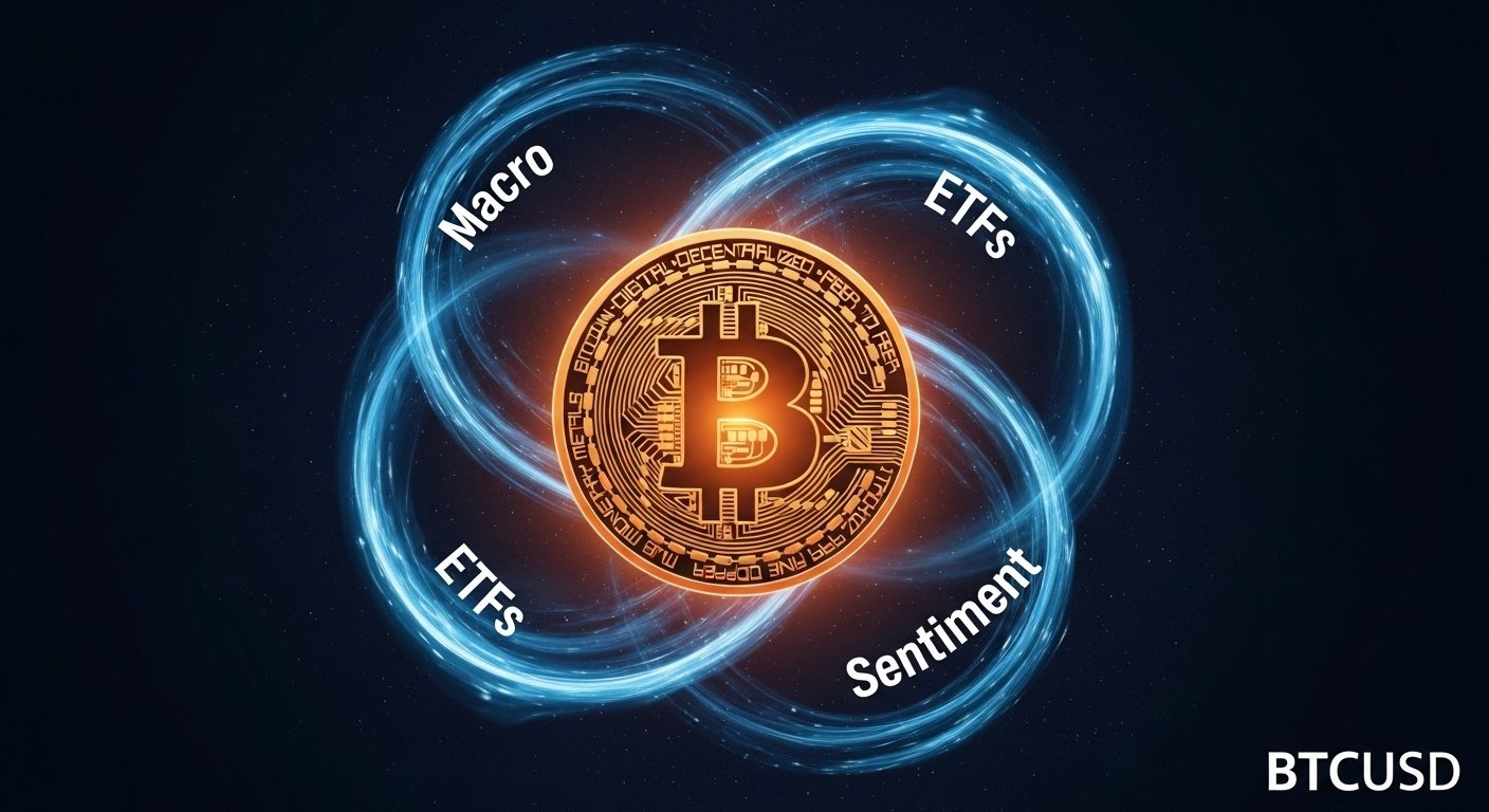 Macro, ETFs and Sentiment: The Bigger Forces Behind BTCUSD