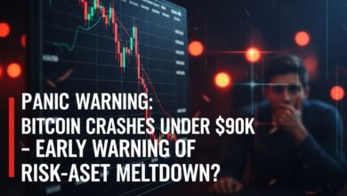 Panic Warning Bitcoin Crashes Under $90K – Early Warning of Risk-Asset Meltdown