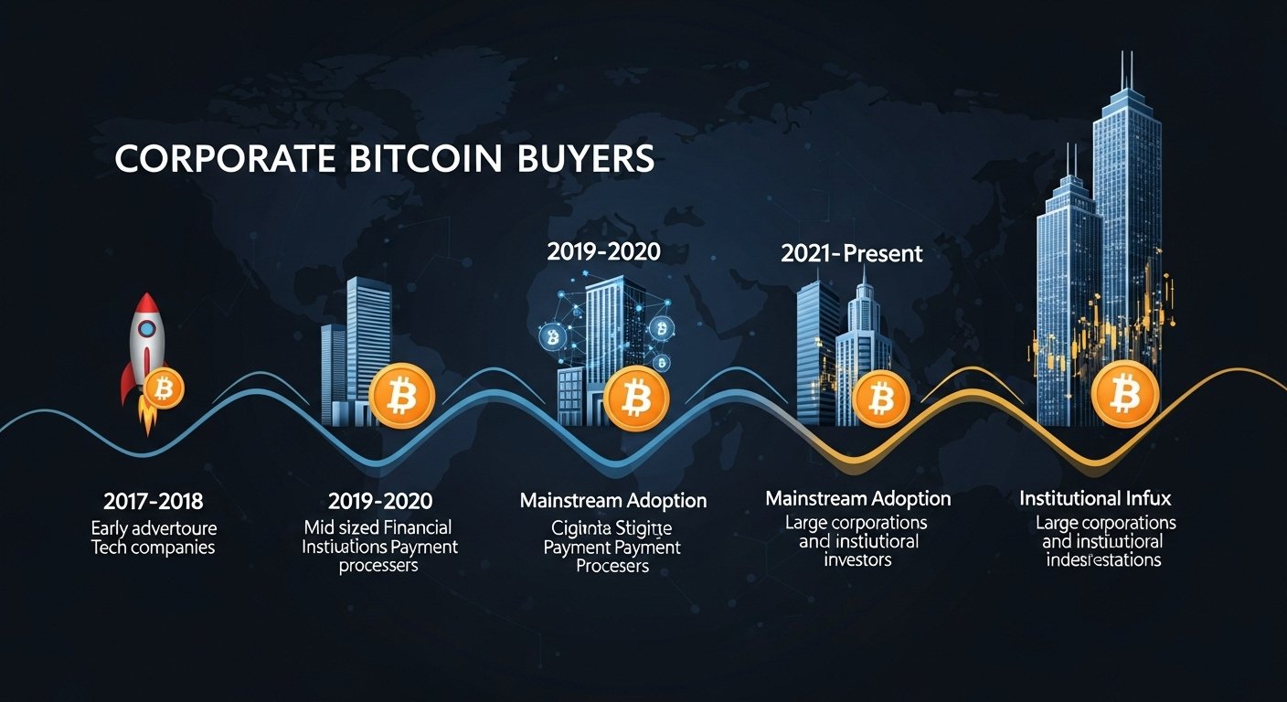 The evolution of corporate Bitcoin buyers