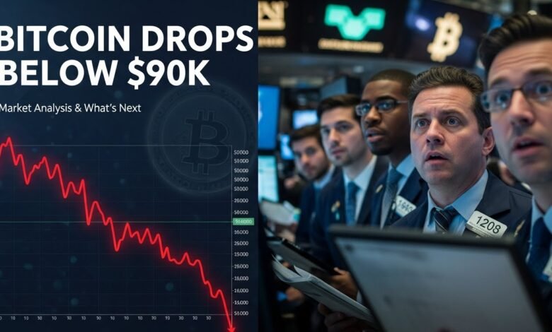 Bitcoin Drops Below $90K Market Analysis & What's Next