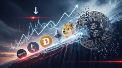 Bitcoin Fails to Sustain Breakout Ether, Dogecoin, Solana Slide