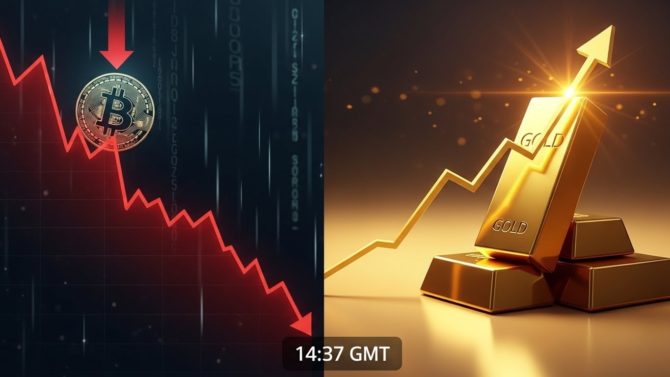 Bitcoin plunges while gold rises what just happenedBitcoin plunges while gold rises what just happened