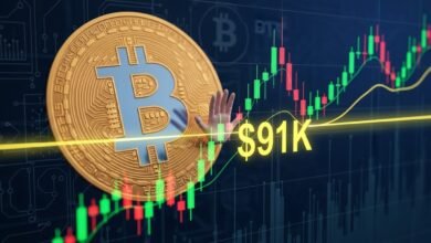 Solana, XRP, ETH Slide as Bitcoin Tests $91K