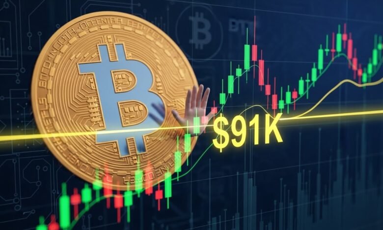 Solana, XRP, ETH Slide as Bitcoin Tests $91K