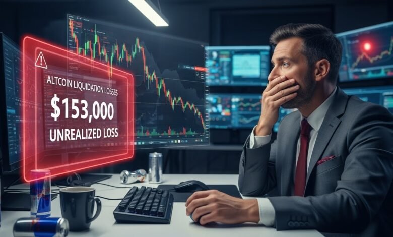 Altcoin Liquidation Losses Bull Trader Faces $153K Unrealized Loss