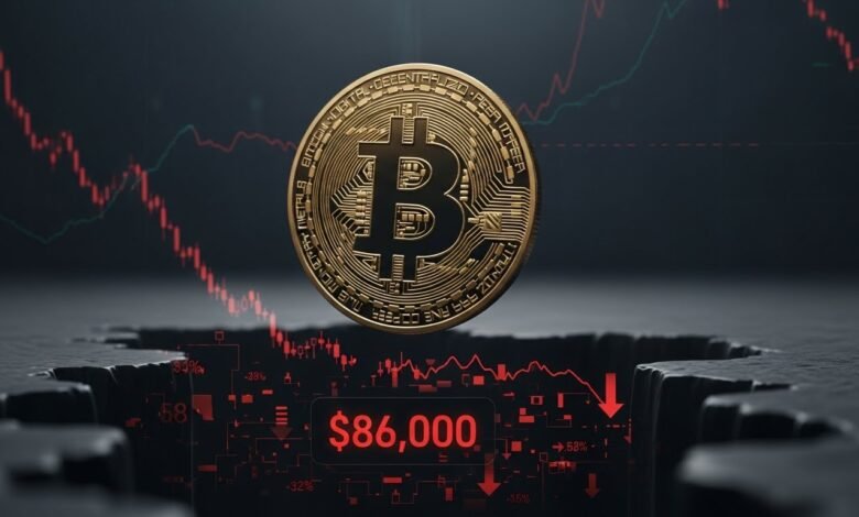Bitcoin Drops Toward $86,000 Amid Market Uncertainty