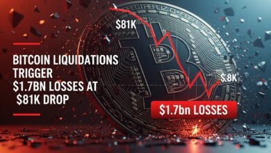 Bitcoin Liquidations Trigger $1.7bn Losses at $81K Drop