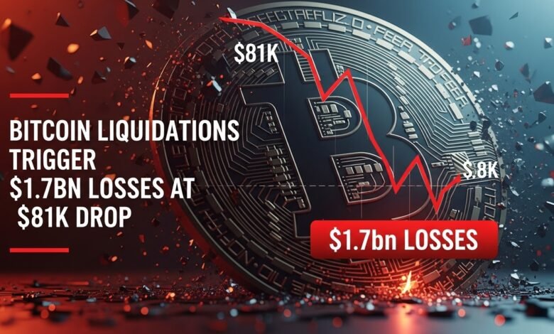 Bitcoin Liquidations Trigger $1.7bn Losses at $81K Drop