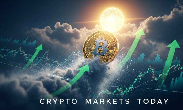 Bitcoin Rises From One-Month Low Crypto Markets Today