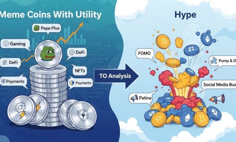 Meme Coins With Utility vs Hype Pepe Plus TO Analysis