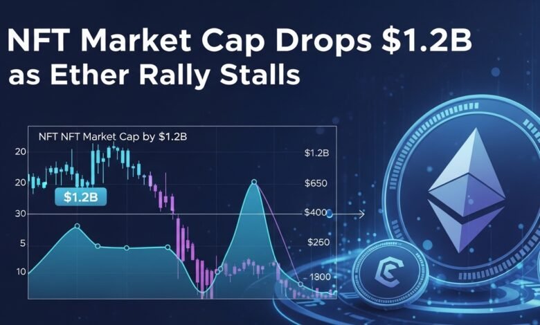 NFT Market Cap Drops $1.2B as Ether Rally Stalls