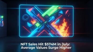 NFT Sales Hit $574M in July Average Values Surge Higher