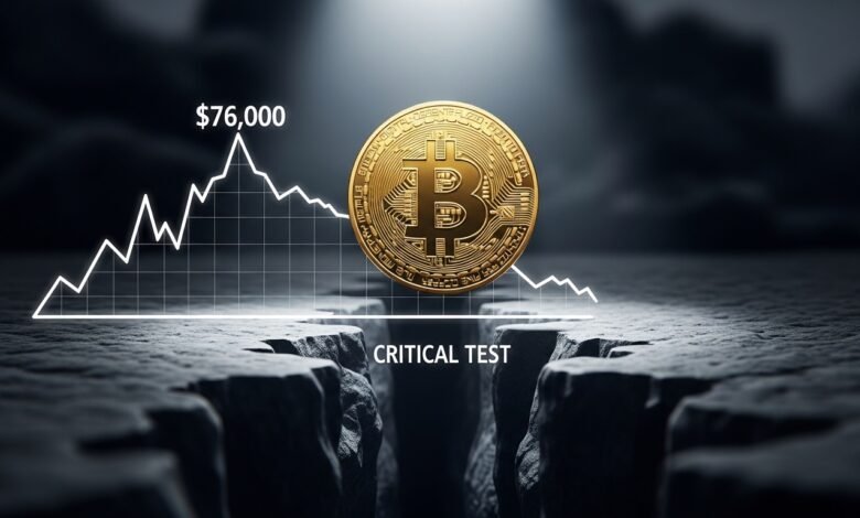 Bitcoin Price Faces Critical Test After $76,000 Rejection
