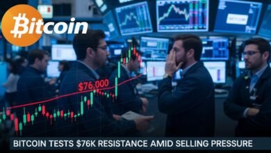 Bitcoin Tests $76K Resistance Amid Selling Pressure